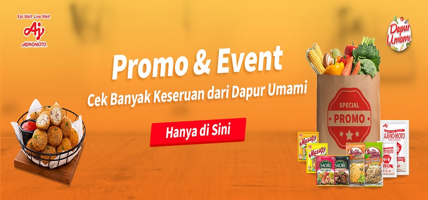 Dapur Umami Selain Sebagai Situs Sumber Inspirasi Kuliner Sehari-Hari, Banyak Promo Event yang Ditawarkan